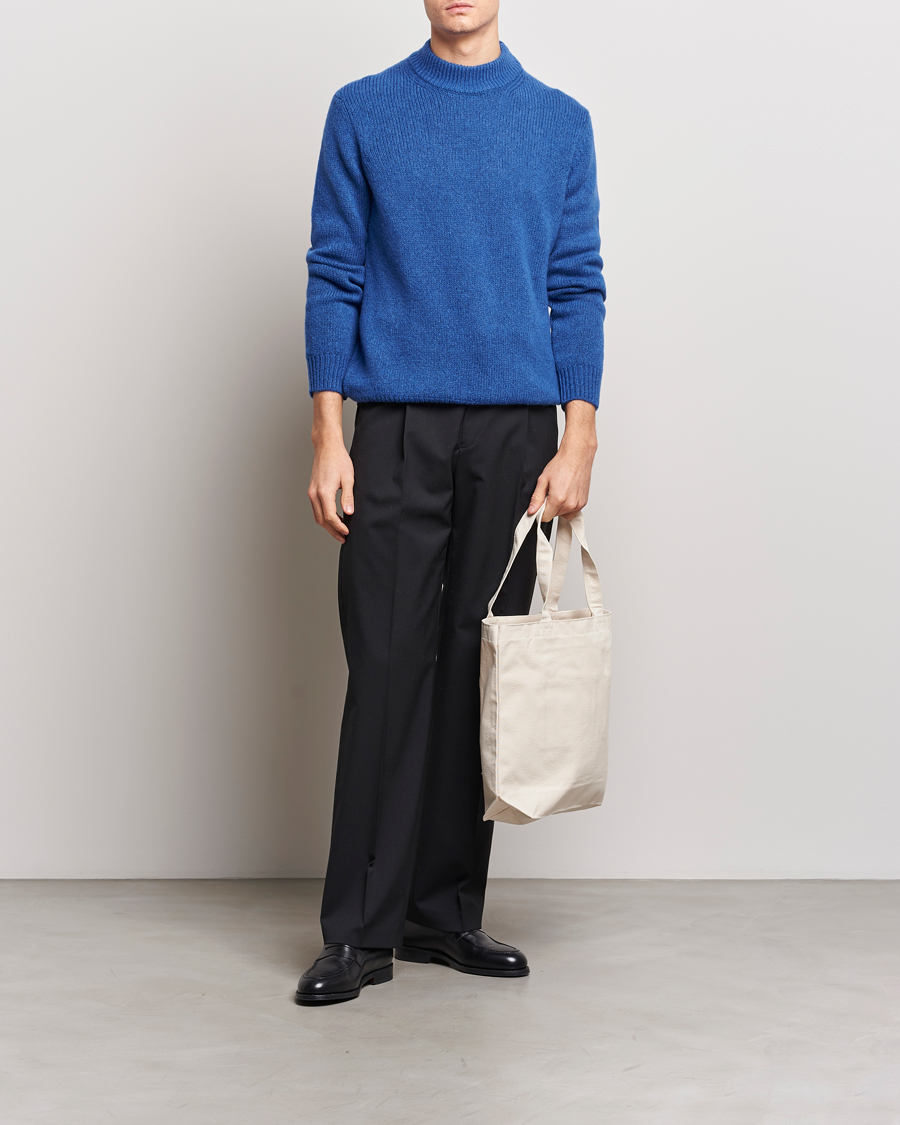 Herren | Pullover | NN07 | Nick Mock Neck Sweater Blue