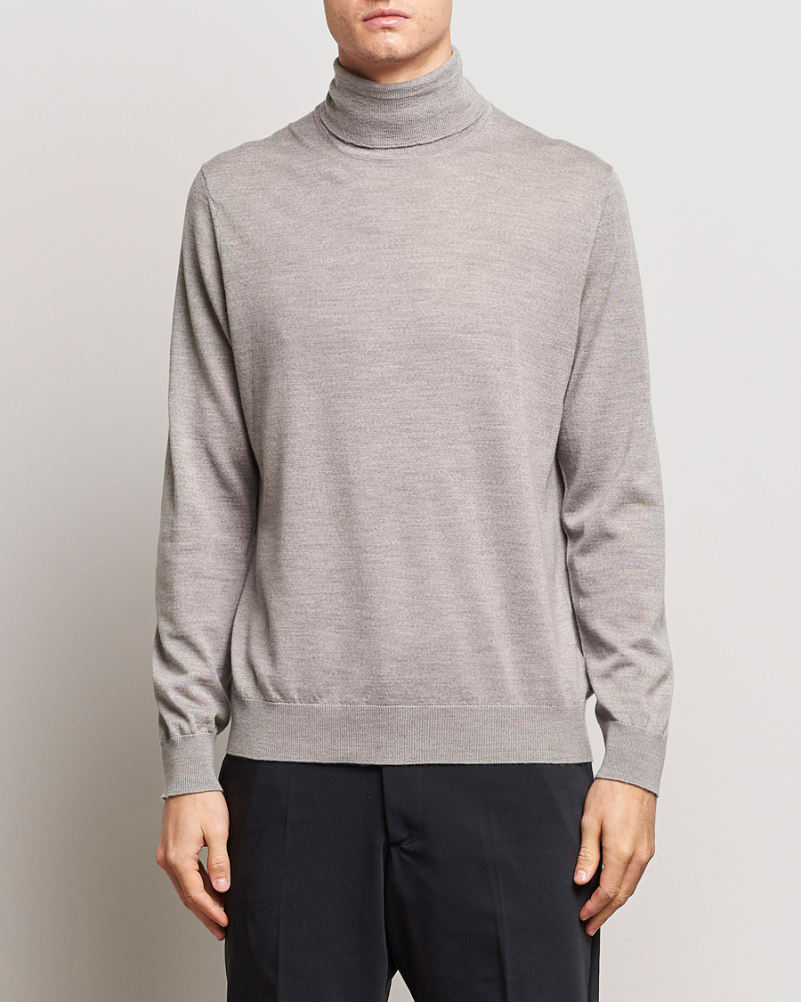 Herren | Rollkragenpullover | NN07 | Richard Wool Rollneck Stone