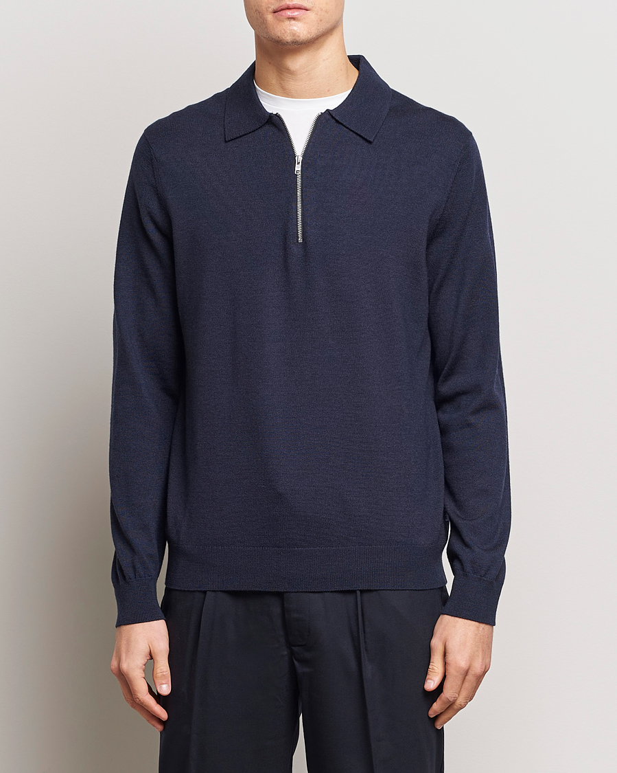 Herren |  | NN07 | Sergio Half-Zip Polo Navy Melange