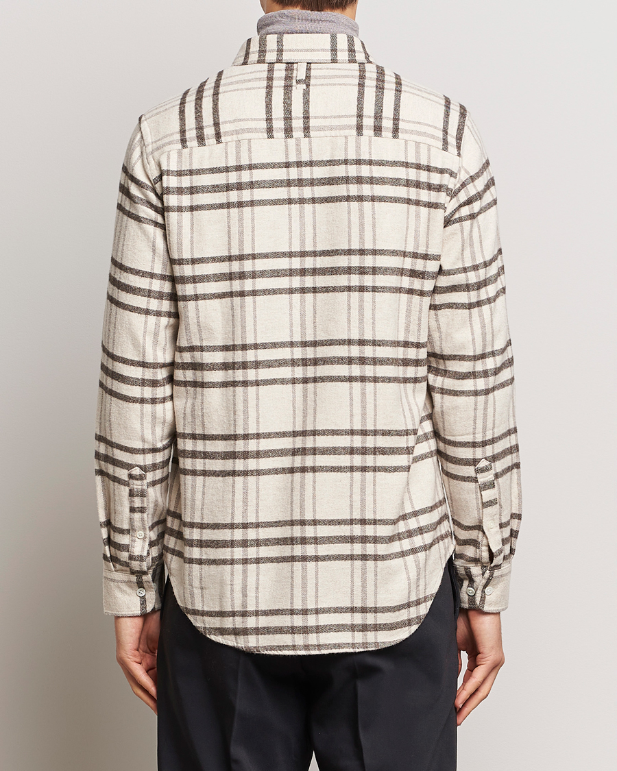 Herren | Hemden | NN07 | Arne Checked Cotton Shirt Creme