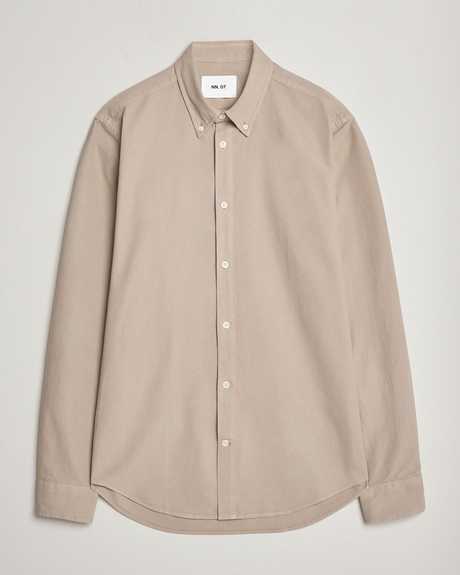 Herren | Hemden | NN07 | Arne Button Down Oxford Shirt Khaki Sand