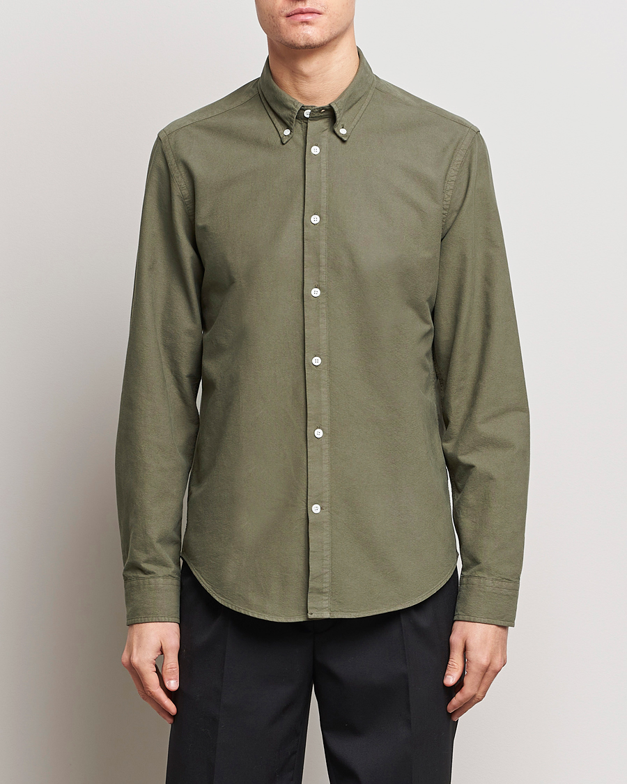 Herren | Freizeithemden | NN07 | Arne Button Down Oxford Shirt Dark Green