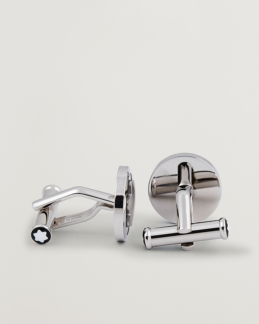 Herren | Montblanc Cufflinks Steel Snowcap Onyx | Montblanc | Cufflinks Steel Snowcap Onyx