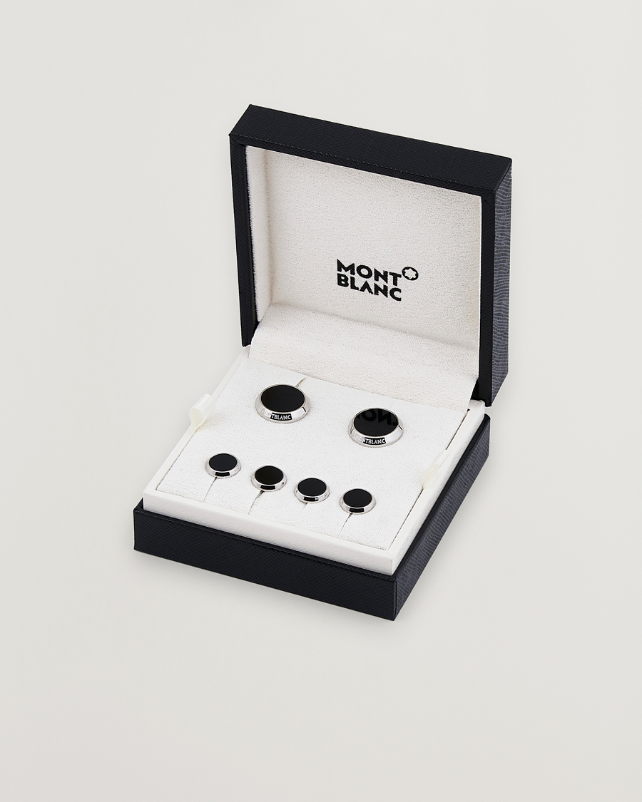 Herren | Manschettenknöpfe | Montblanc | Tux Studs Cufflink Steel Onyx