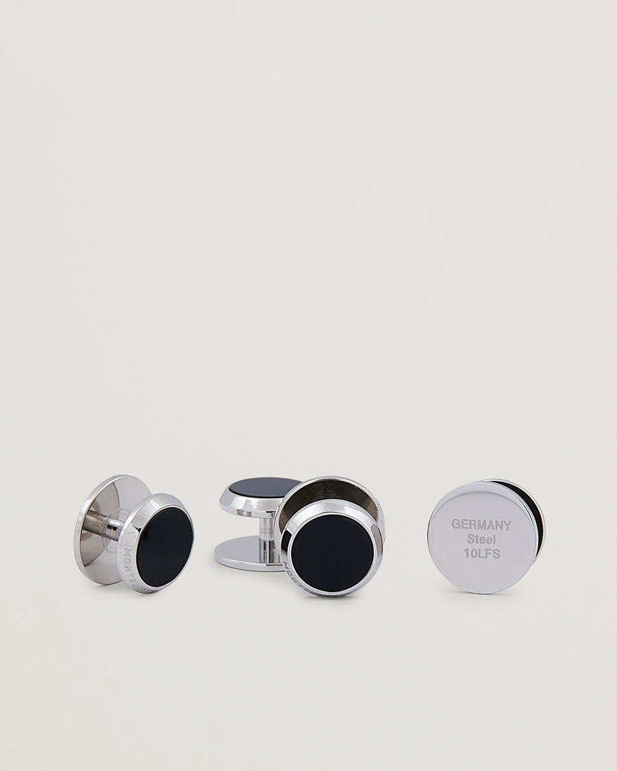 Herren | Manschettenknöpfe | Montblanc | Tux Studs Cufflink Steel Onyx