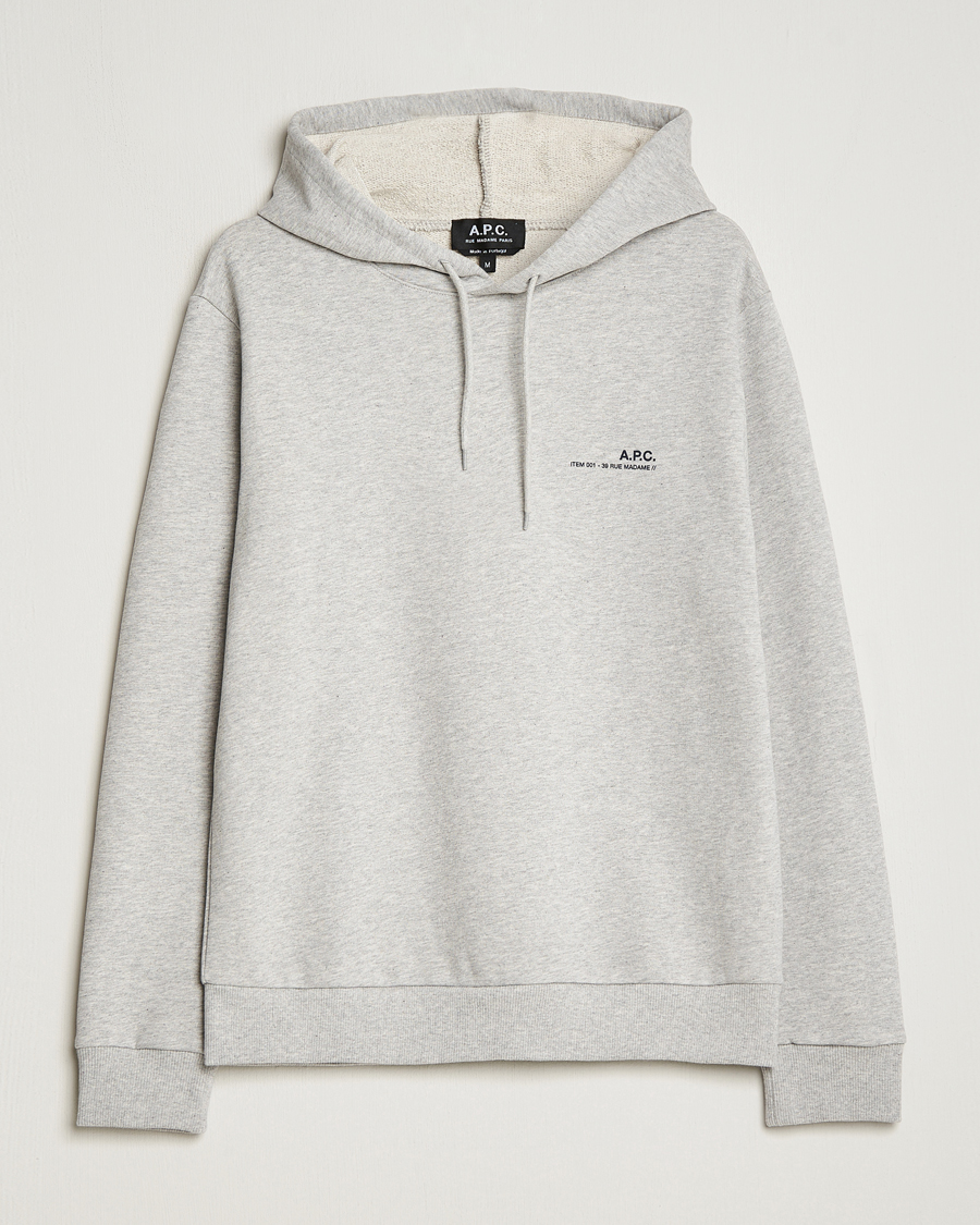 A.P.C. Item Hoodie Heather Grey
