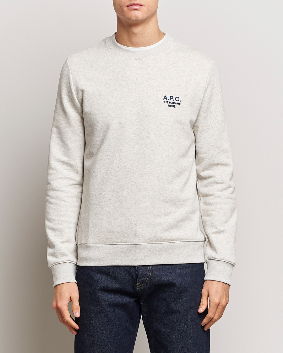 Men | Sweatshirts | A.P.C. | Rider Sweatshirt Heather Grey