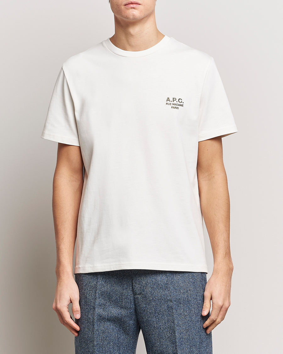 Herren | Kurzarm T-Shirt | A.P.C. | Raymond T-Shirt Chalk