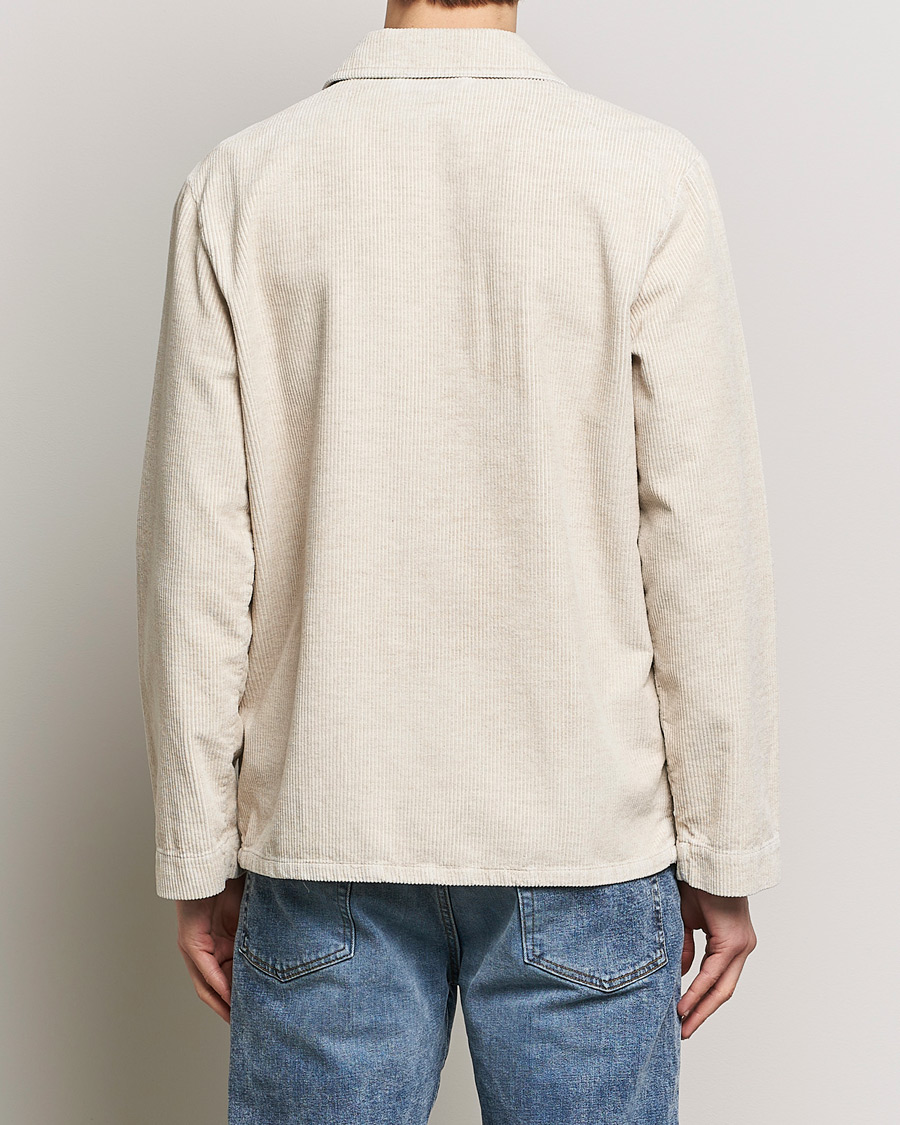 Herren | Jacken | A.P.C. | Kerlouan Cotton/Linen Corduroy Shirt Jacket Ecru