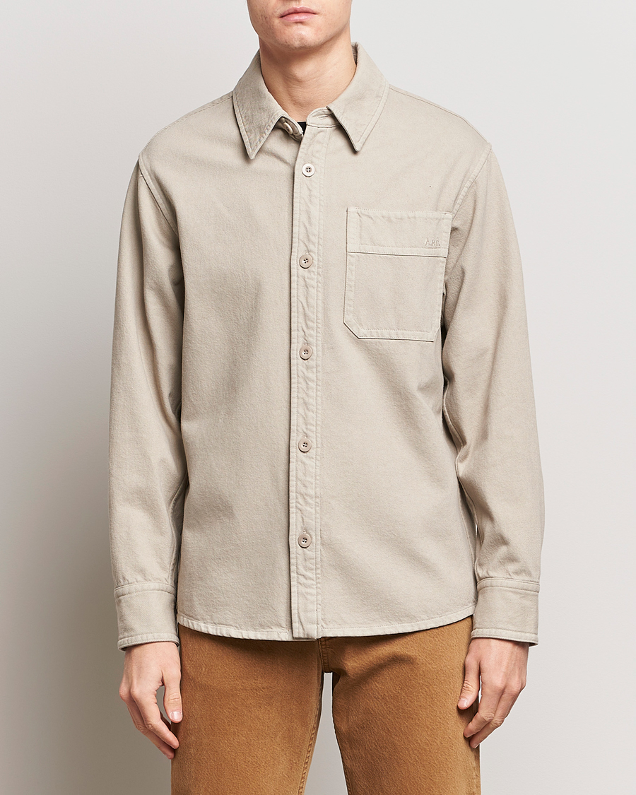 Herren | A.P.C. | A.P.C. | Basile Denim Overshirt Taupe