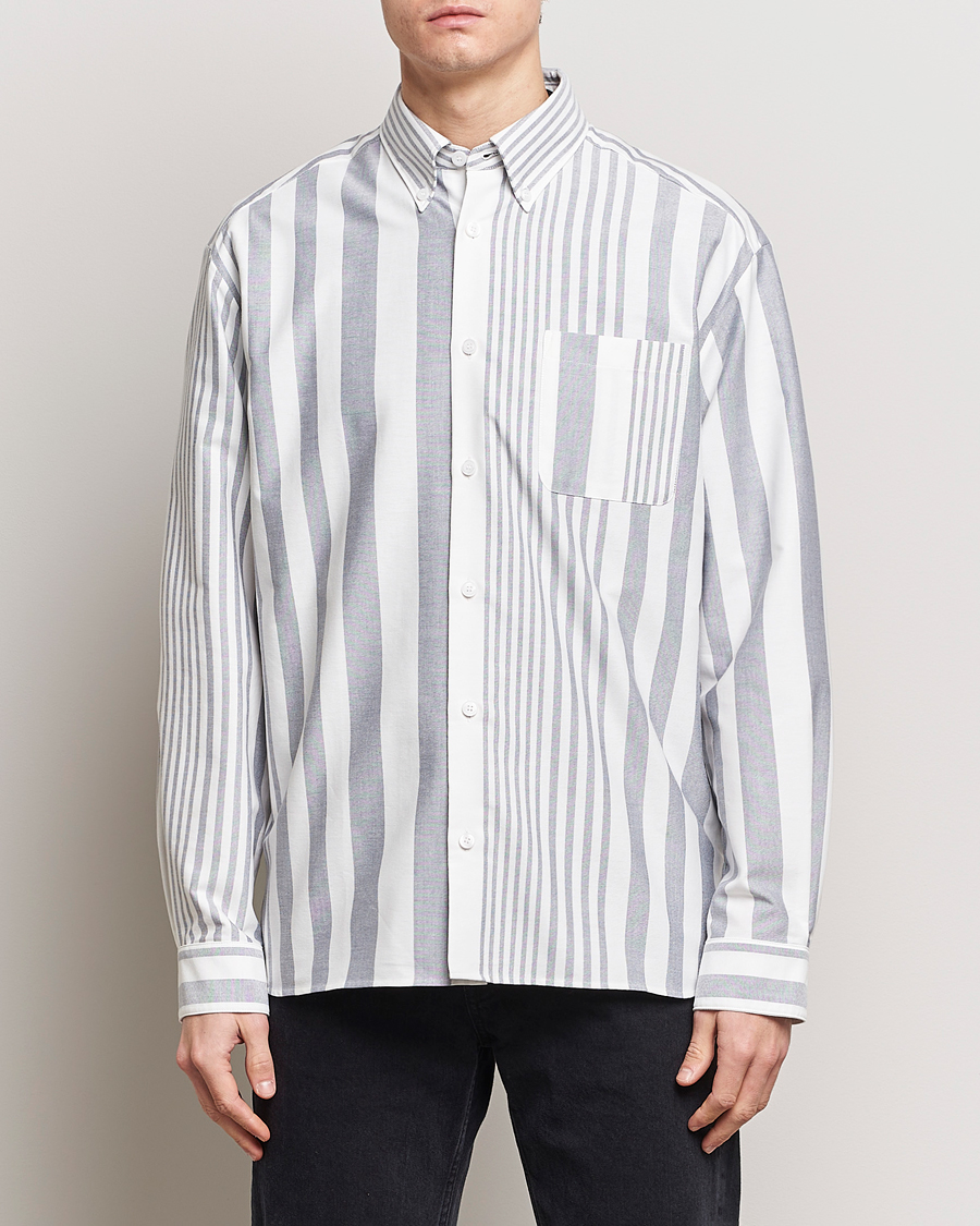 Herren | Kleidung | A.P.C. | Mateo Striped Oxford Shirt Marine/White