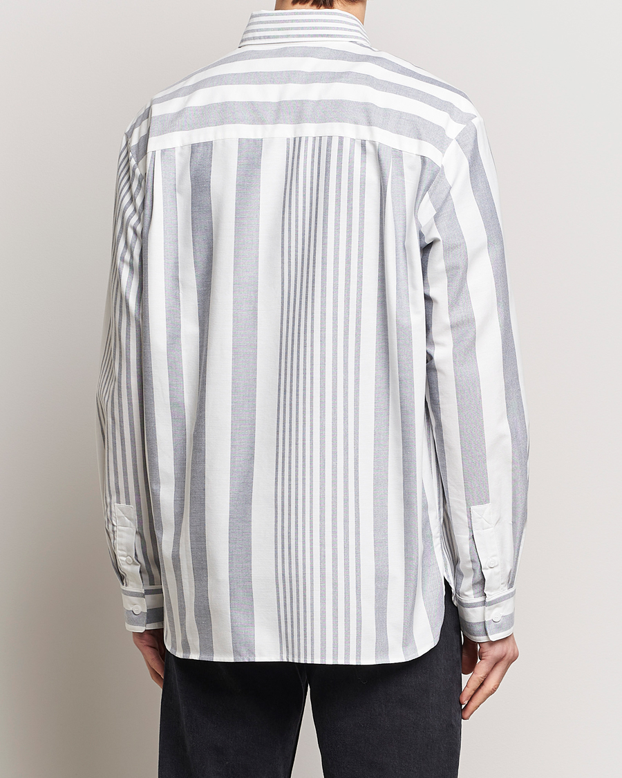 Herren | Hemden | A.P.C. | Mateo Striped Oxford Shirt Marine/White