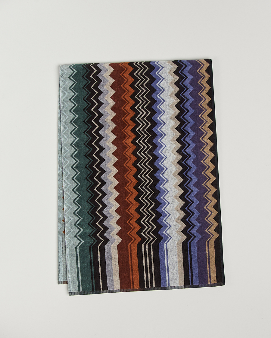 Herren | Missoni Home Giacomo Bath Sheet 100x150 cm Verde Multi | Missoni Home | Giacomo Bath Sheet 100x150 cm Verde Multi