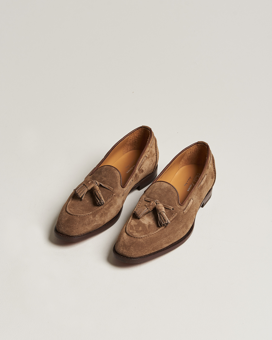 Herr | Loafers | Ralph Lauren Purple Label | Suede Tassel Loafers Dark Brown