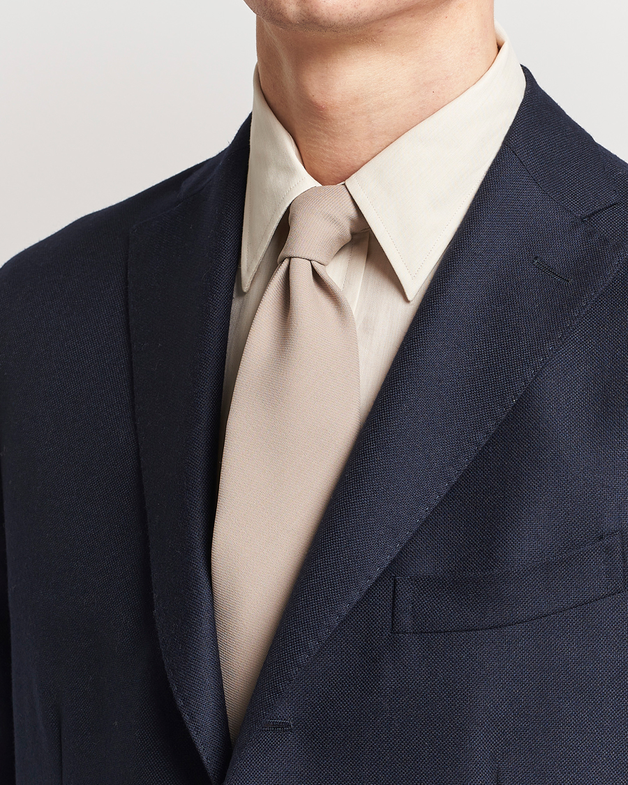 Herren | Ralph Lauren Purple Label Wool Tie Beige | Ralph Lauren Purple Label | Wool Tie Beige