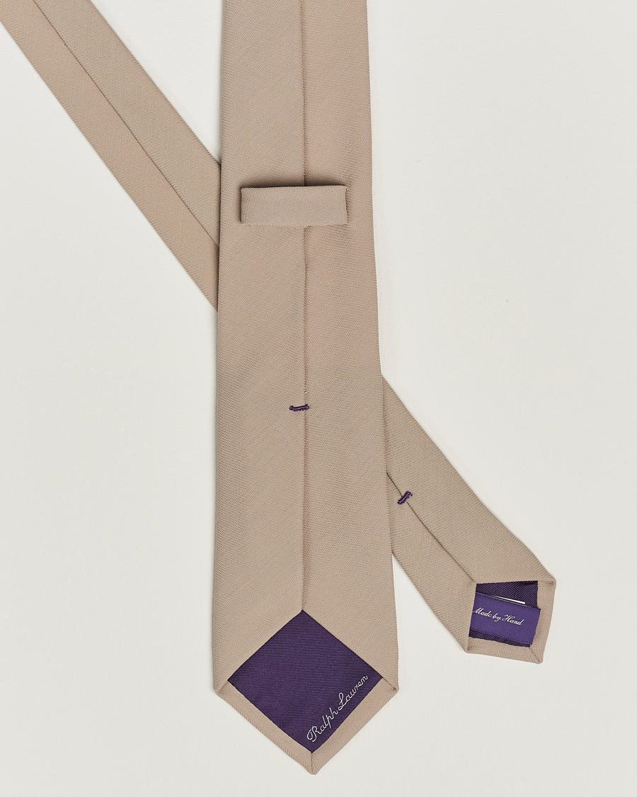 Herren | Ralph Lauren Purple Label Wool Tie Beige | Ralph Lauren Purple Label | Wool Tie Beige