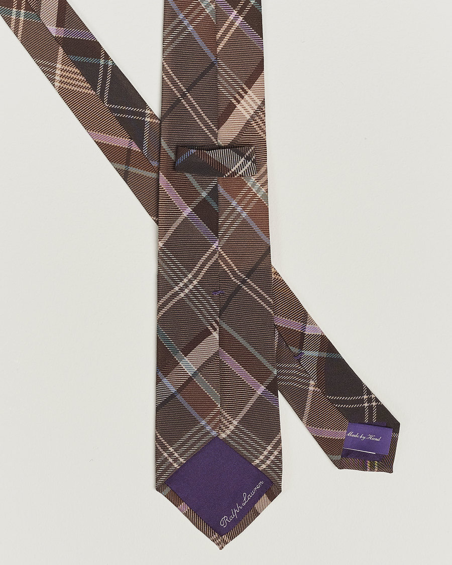 Herren | Special gifts | Ralph Lauren Purple Label | Tartan Tie Brown Multi
