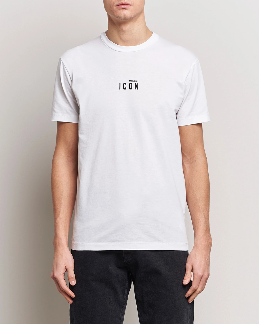 Herren | Kurzarm T-Shirt | Dsquared2 | Icon Small Logo Crew Neck T-Shirt White