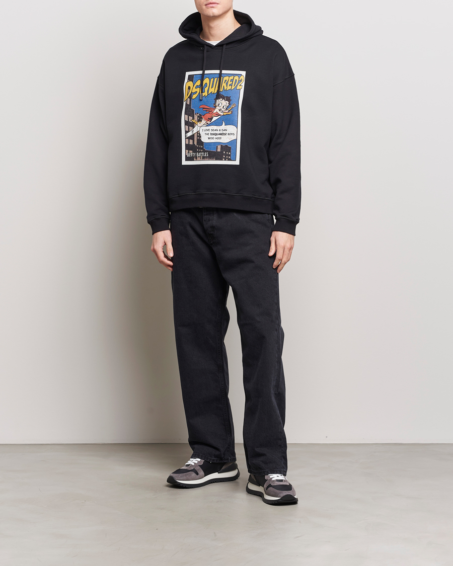 Herren | Pullover | Dsquared2 | Regular Fit Betty Boop Hoodie Black