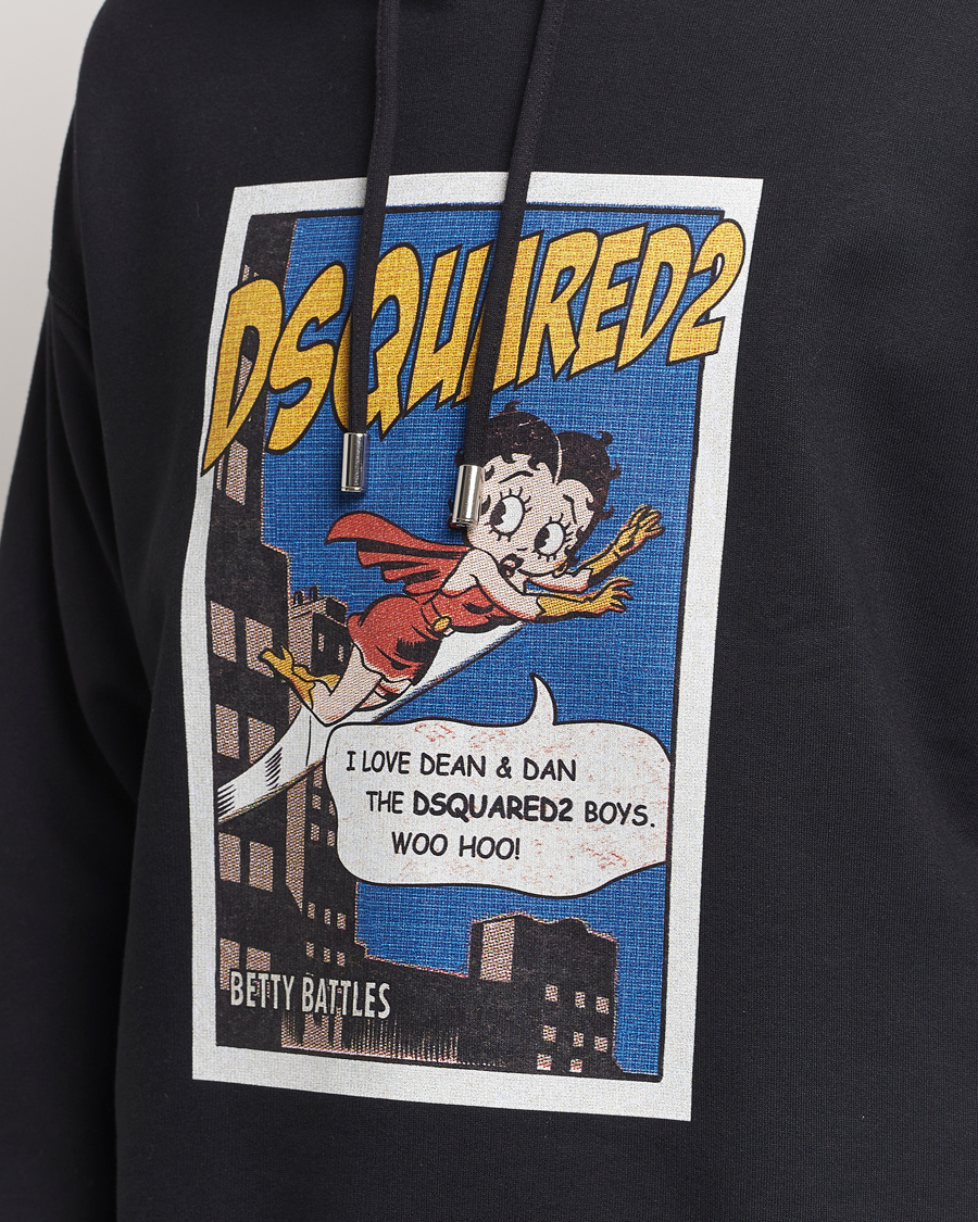 Herren | Pullover | Dsquared2 | Regular Fit Betty Boop Hoodie Black