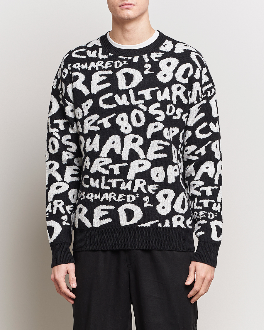 Herren | Kleidung | Dsquared2 | Pop 80's Crew Neck Knitted Sweater Black