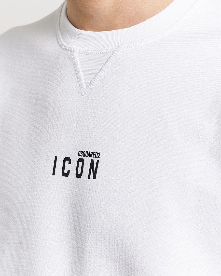 Herren | Pullover | Dsquared2 | Icon Small Logo Crew Neck Sweatshirt White