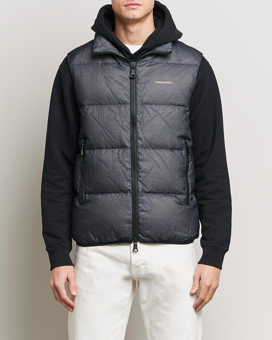 Herren | Dsquared2 | Dsquared2 | 3D Ripstop Puffer Vest Navy