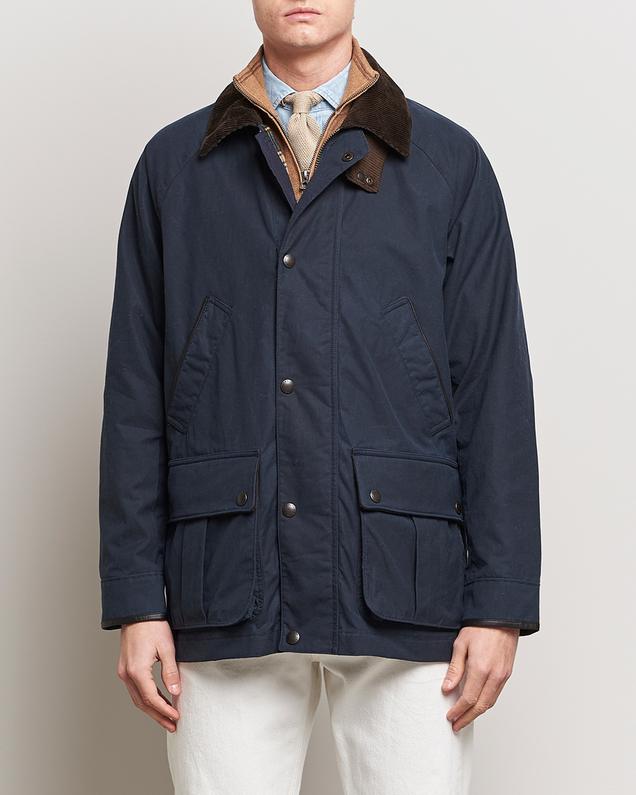 Herren | Sale kleidung | Polo Ralph Lauren | Waxed Cotton Field Jacket Navy