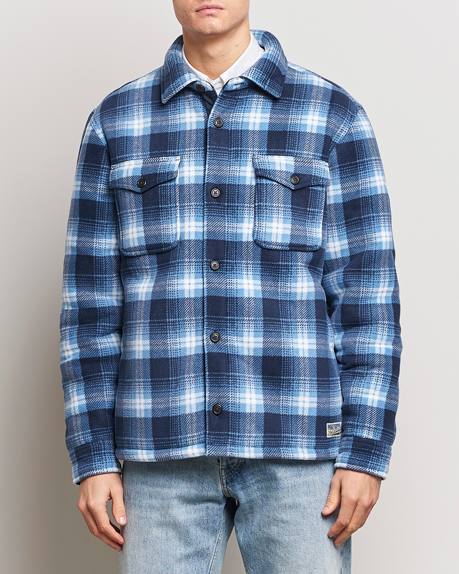 Herren | Polo Ralph Lauren | Polo Ralph Lauren | Magic Fleece Outdoor Shirt Jacket Ombre Blue