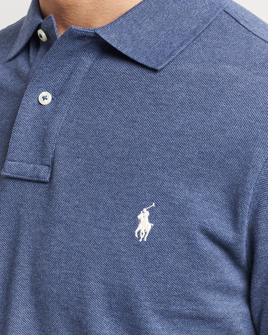 Herren | Pullover | Polo Ralph Lauren | Custom Slim Fit Long Sleeve Polo Navy Heather