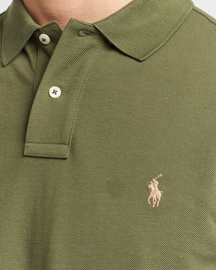 Herren | Pullover | Polo Ralph Lauren | Slim Fit Long Sleeve Polo Dark Sage
