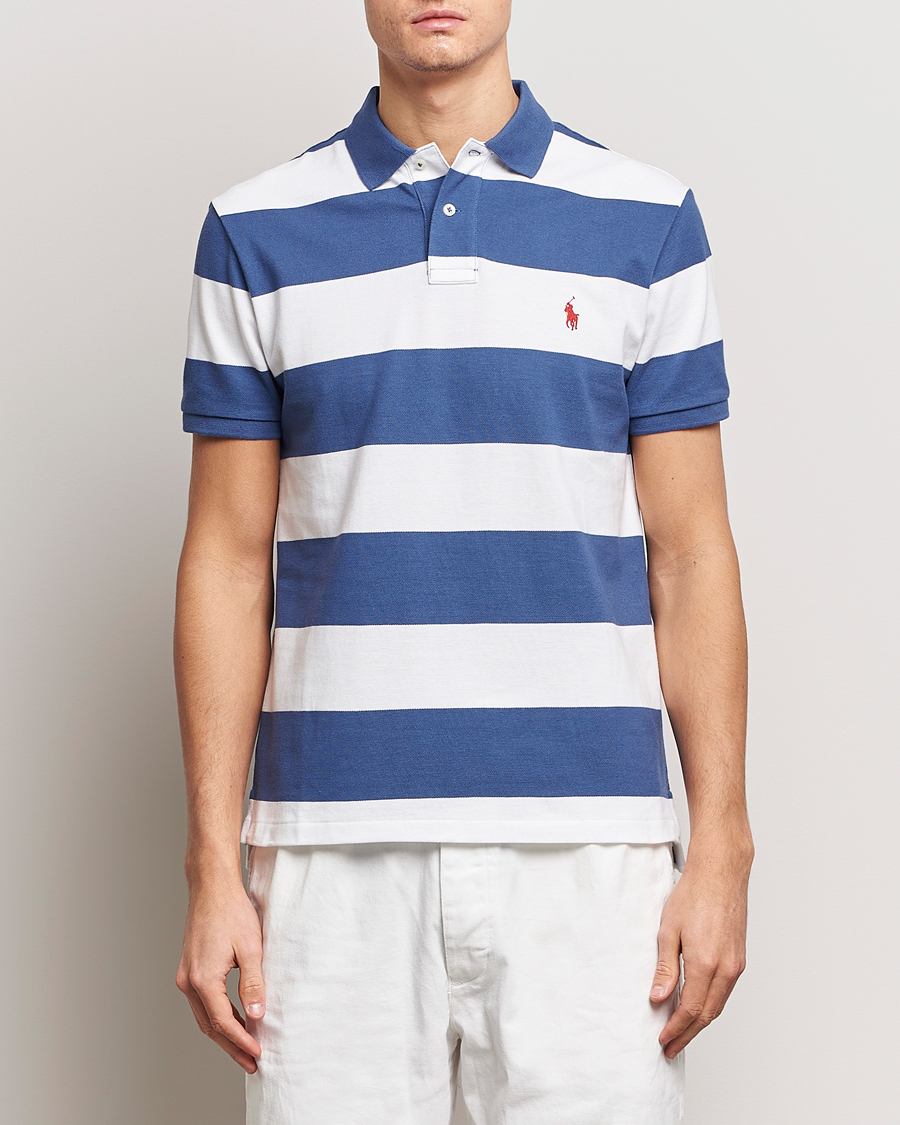 Herren | Sale | Polo Ralph Lauren | Barstriped Polo Blue/White