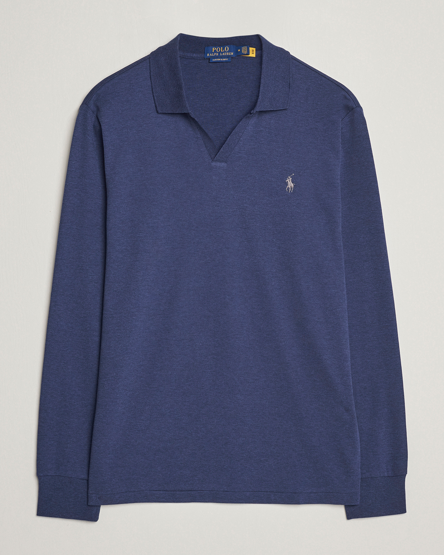 Herren | Pullover | Polo Ralph Lauren | Long Sleeve Polo Shirt Navy Heather