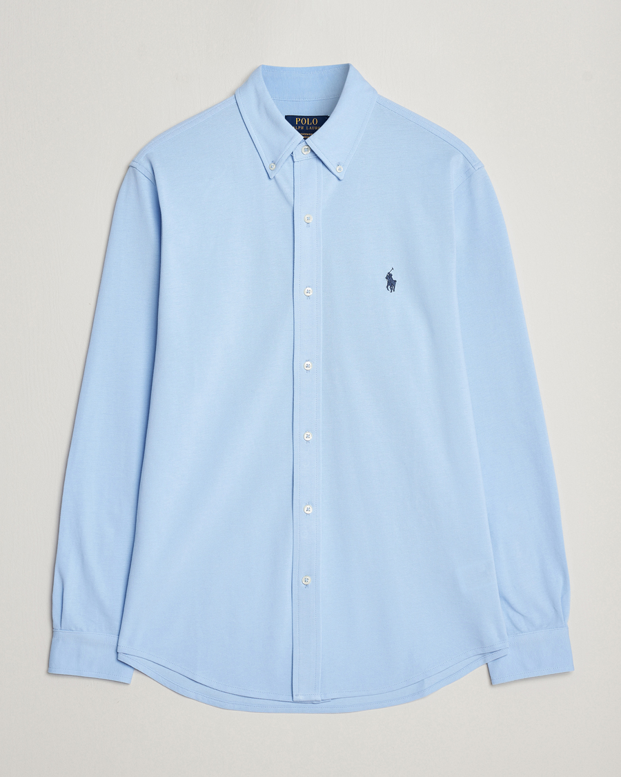 Herren | Hemden | Polo Ralph Lauren | Slim Fit Featherweight Mesh Shirt Bluebell