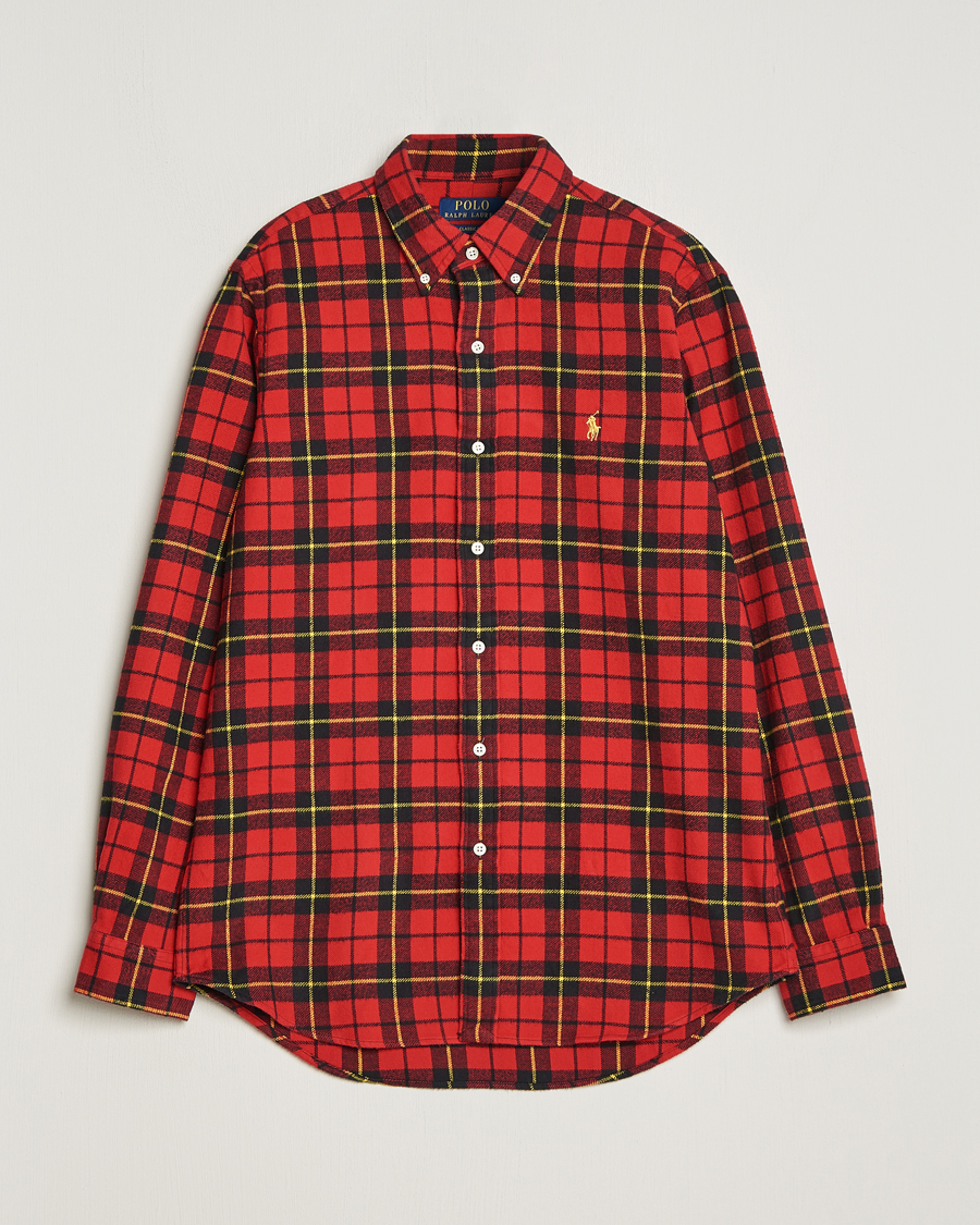 Herren | Polo Ralph Lauren | Polo Ralph Lauren | Lunar New Year Flannel Checked Shirt Red/Black