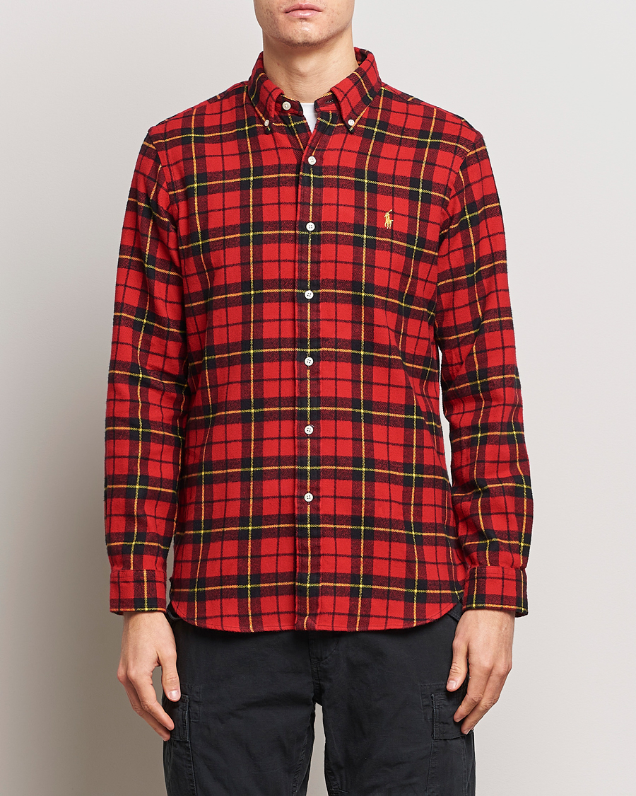 Herren | Freizeithemden | Polo Ralph Lauren | Lunar New Year Flannel Checked Shirt Red/Black