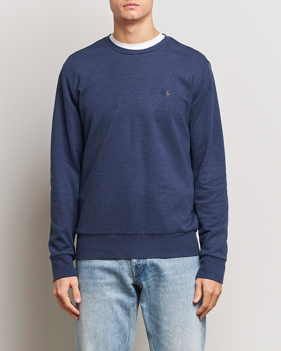 Herren |  | Polo Ralph Lauren | Double Knitted Jersey Sweatshirt Navy Heather 