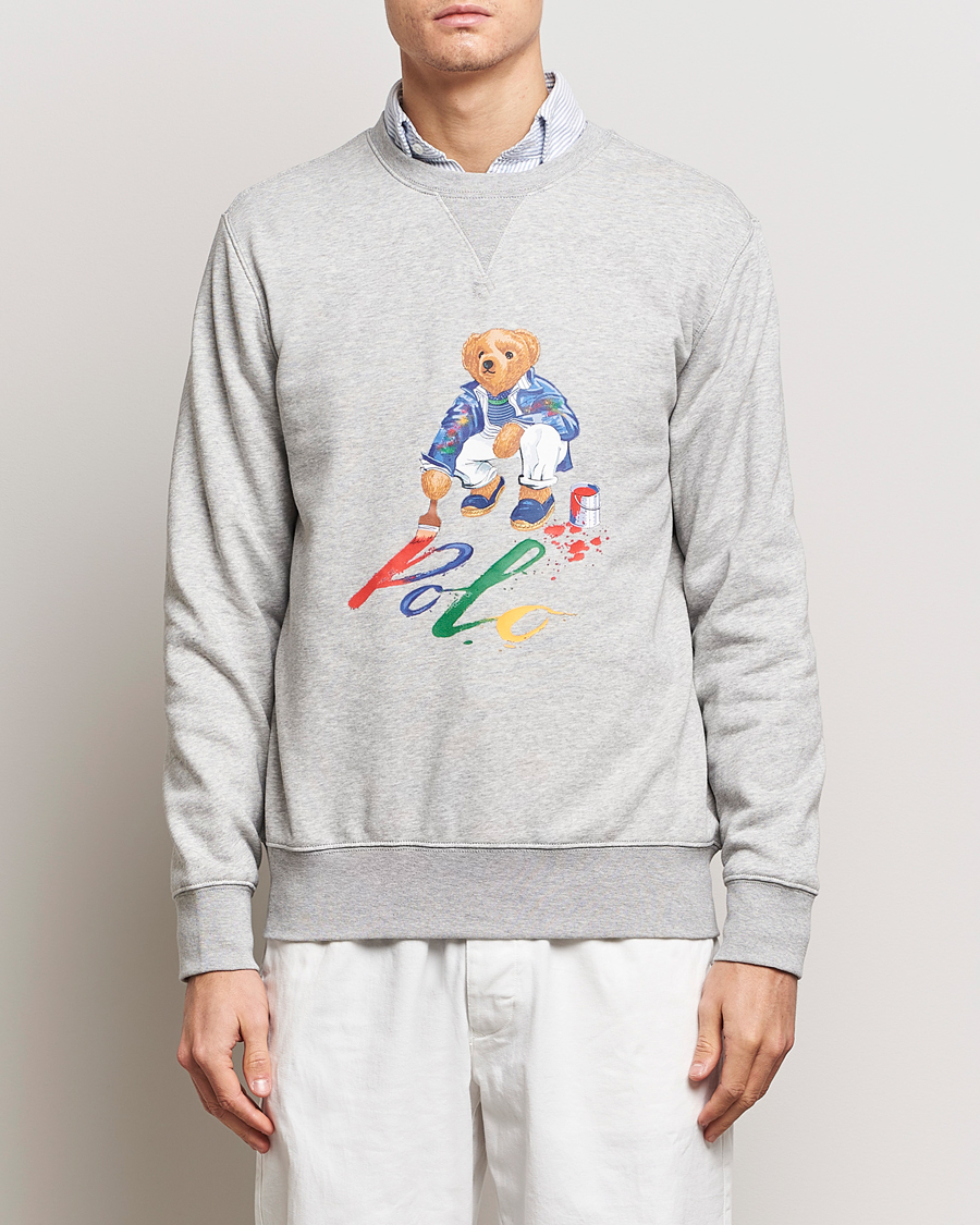 Herr | Gåvor | Polo Ralph Lauren | Printed Bear Crew Neck Sweatshirt Andover Heather