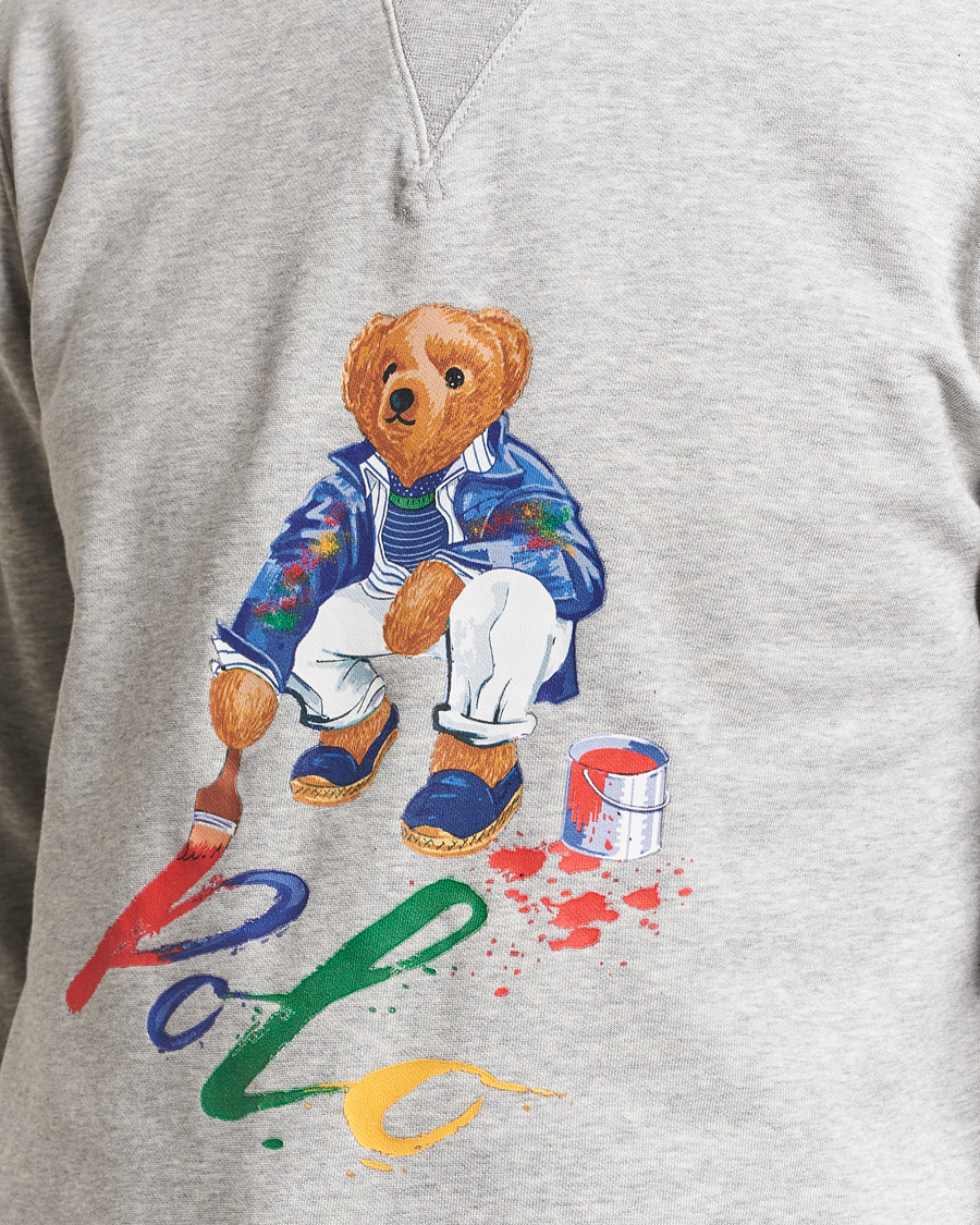 Herren | Pullover | Polo Ralph Lauren | Printed Bear Crew Neck Sweatshirt Andover Heather