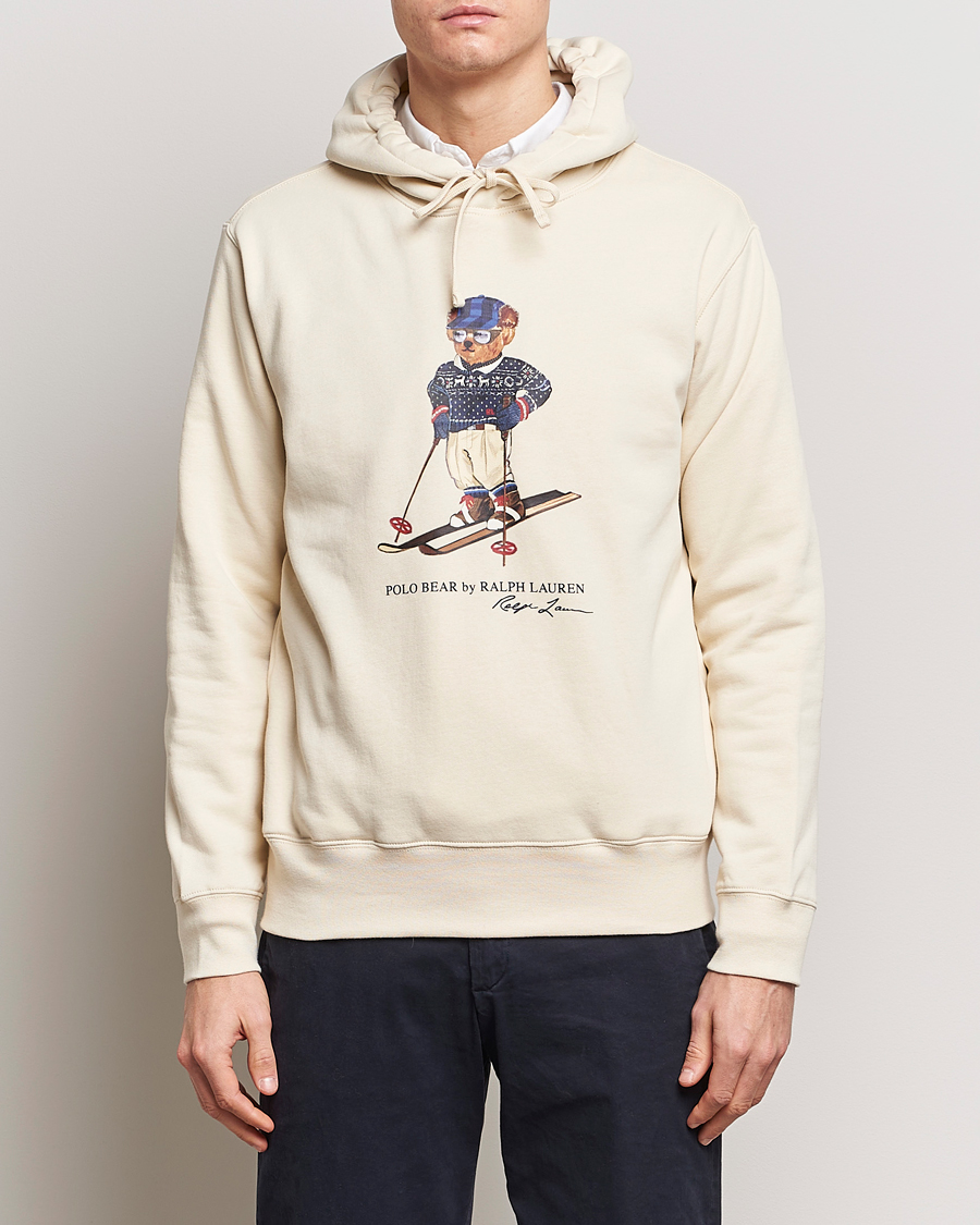 Herren |  | Polo Ralph Lauren | Printed Bear Hoodie Cream