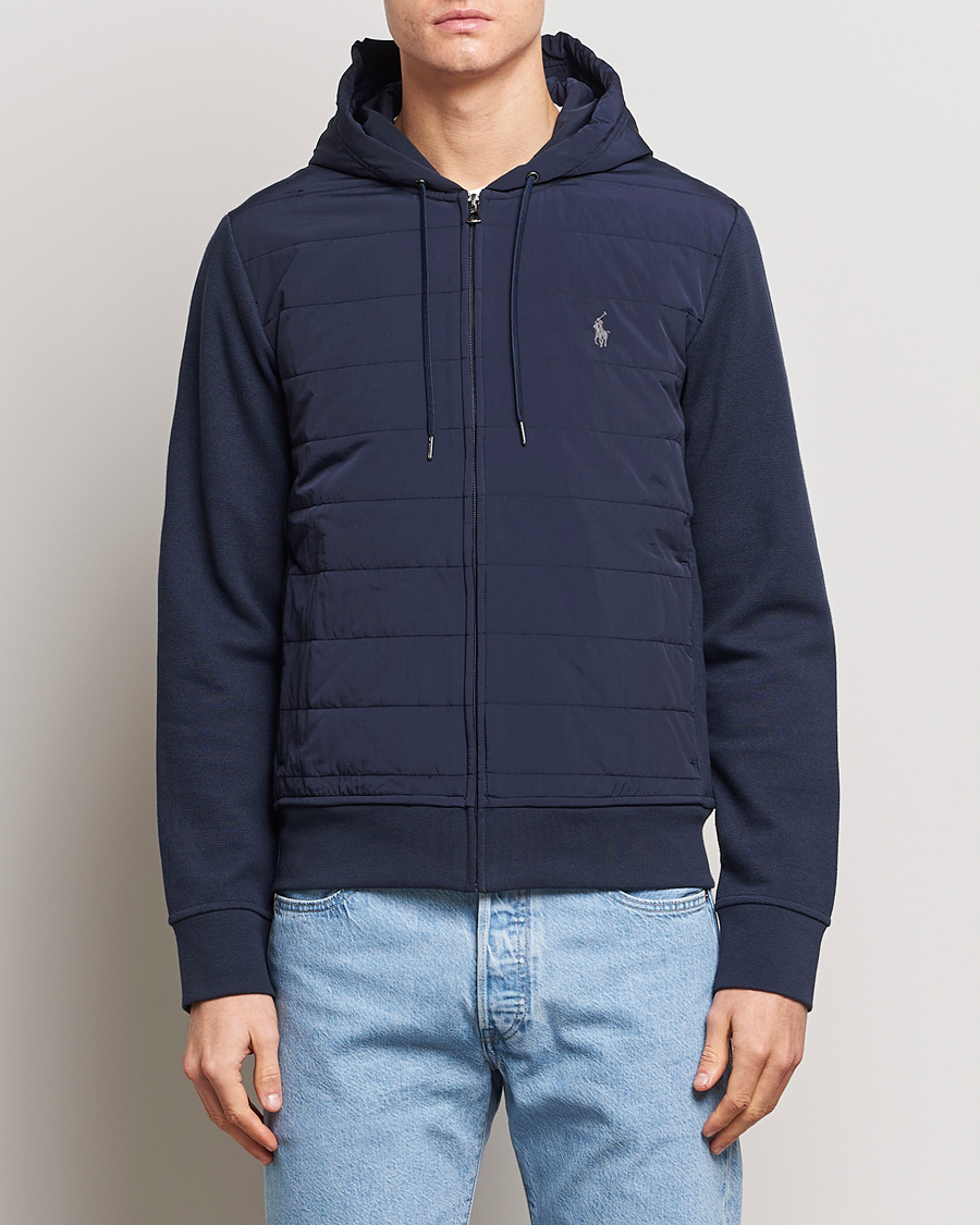 Herren | Hybridjacken | Polo Ralph Lauren | Hybrid Full-Zip Hoodie Aviator Navy