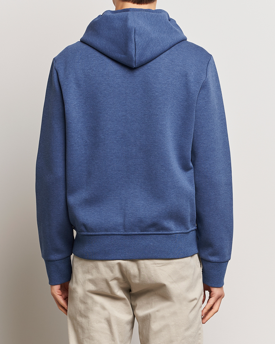Herren | Pullover | Polo Ralph Lauren | Double Knitted Full-Zip Hoodie Blue Heather