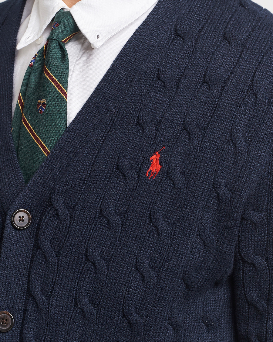 Herren | Pullover | Polo Ralph Lauren | Cotton Cable Cardigan Hunter Navy