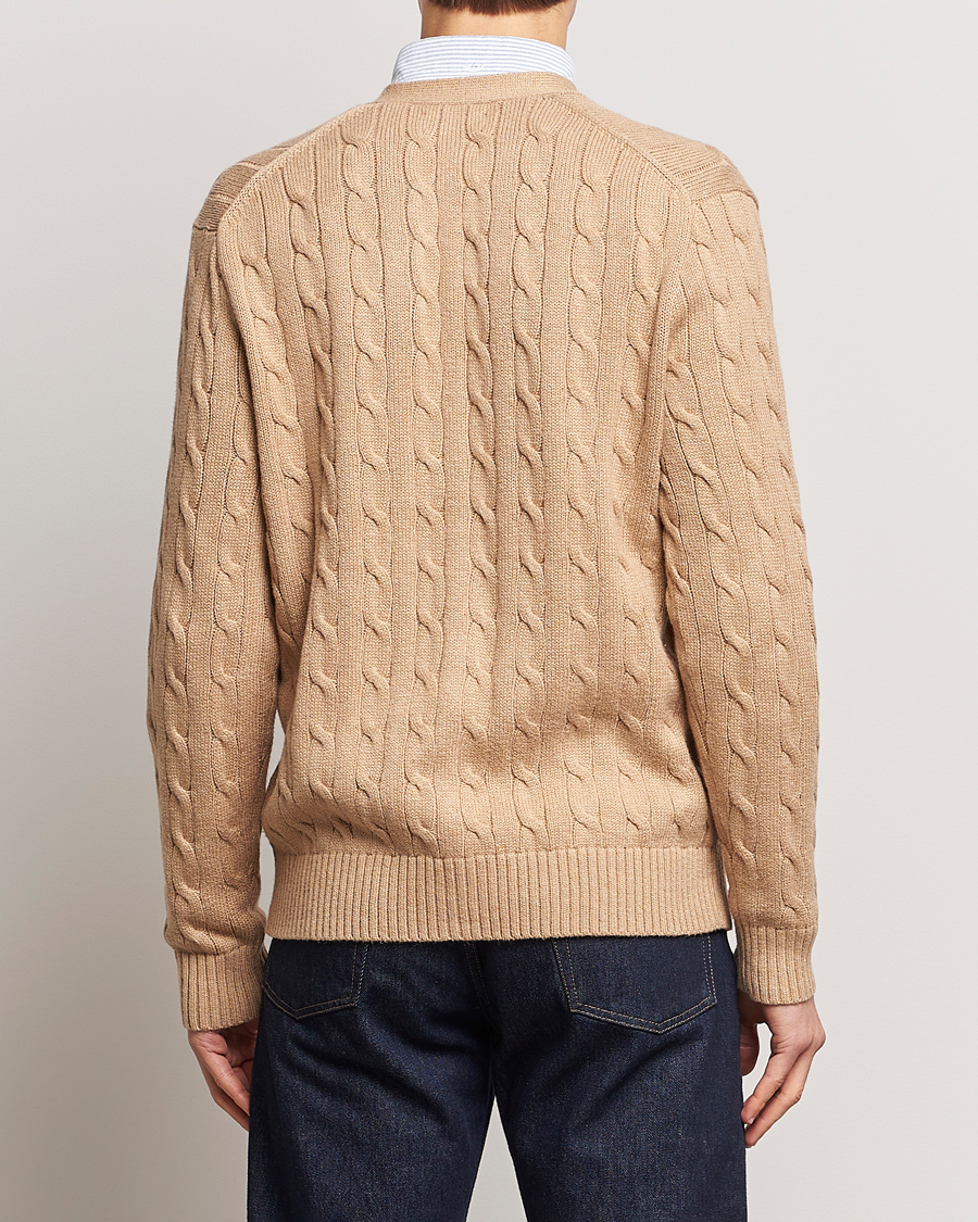 Herren | Pullover | Polo Ralph Lauren | Cotton Cable Cardigan Camel Melange
