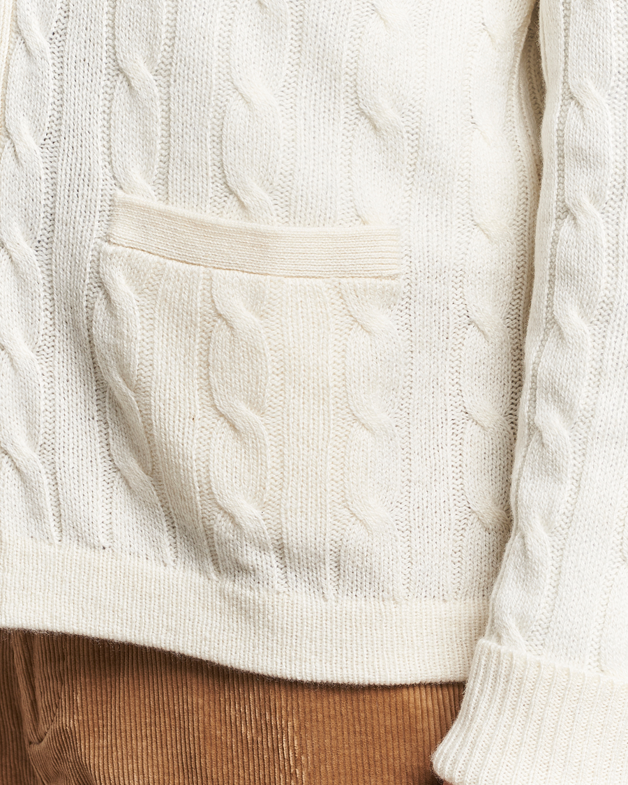 Herren | Pullover | Polo Ralph Lauren | Cashmere Cable Shawl Collar Cardigan Cream