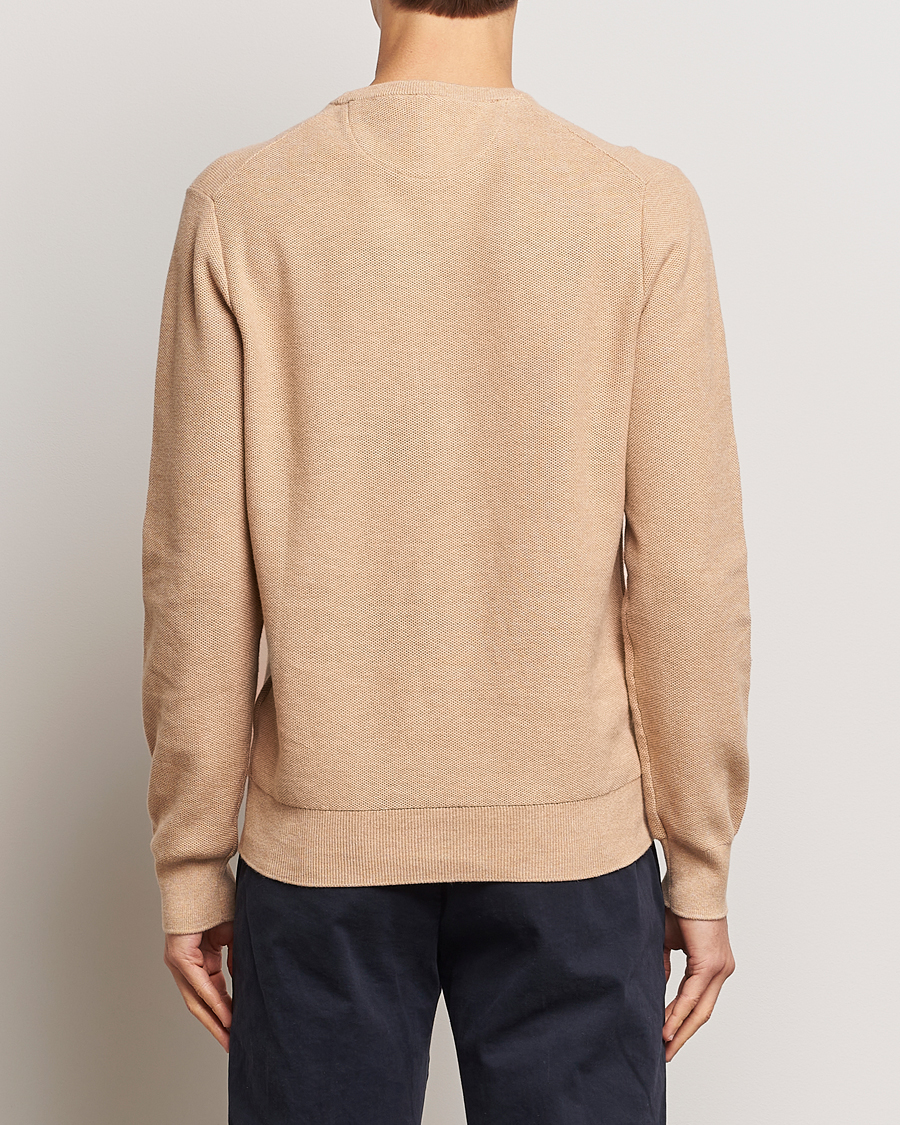 Herren | Pullover | Polo Ralph Lauren | Textured Cotton Crew Neck Sweater Camel Melange