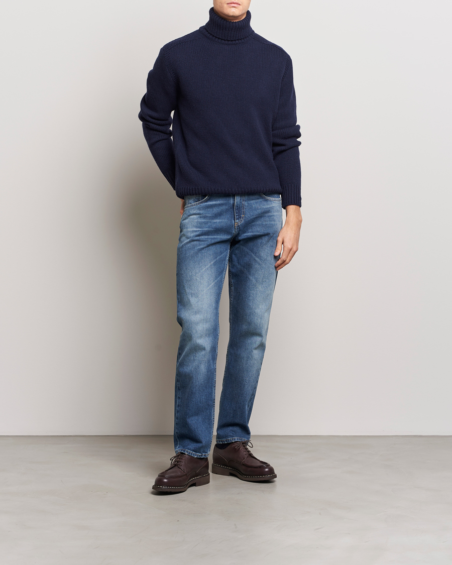 Herren | Pullover | Polo Ralph Lauren | Wool/Cashmere Knitted Rollneck Hunter Navy