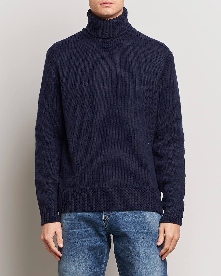 Herren | Sale | Polo Ralph Lauren | Wool/Cashmere Knitted Rollneck Hunter Navy