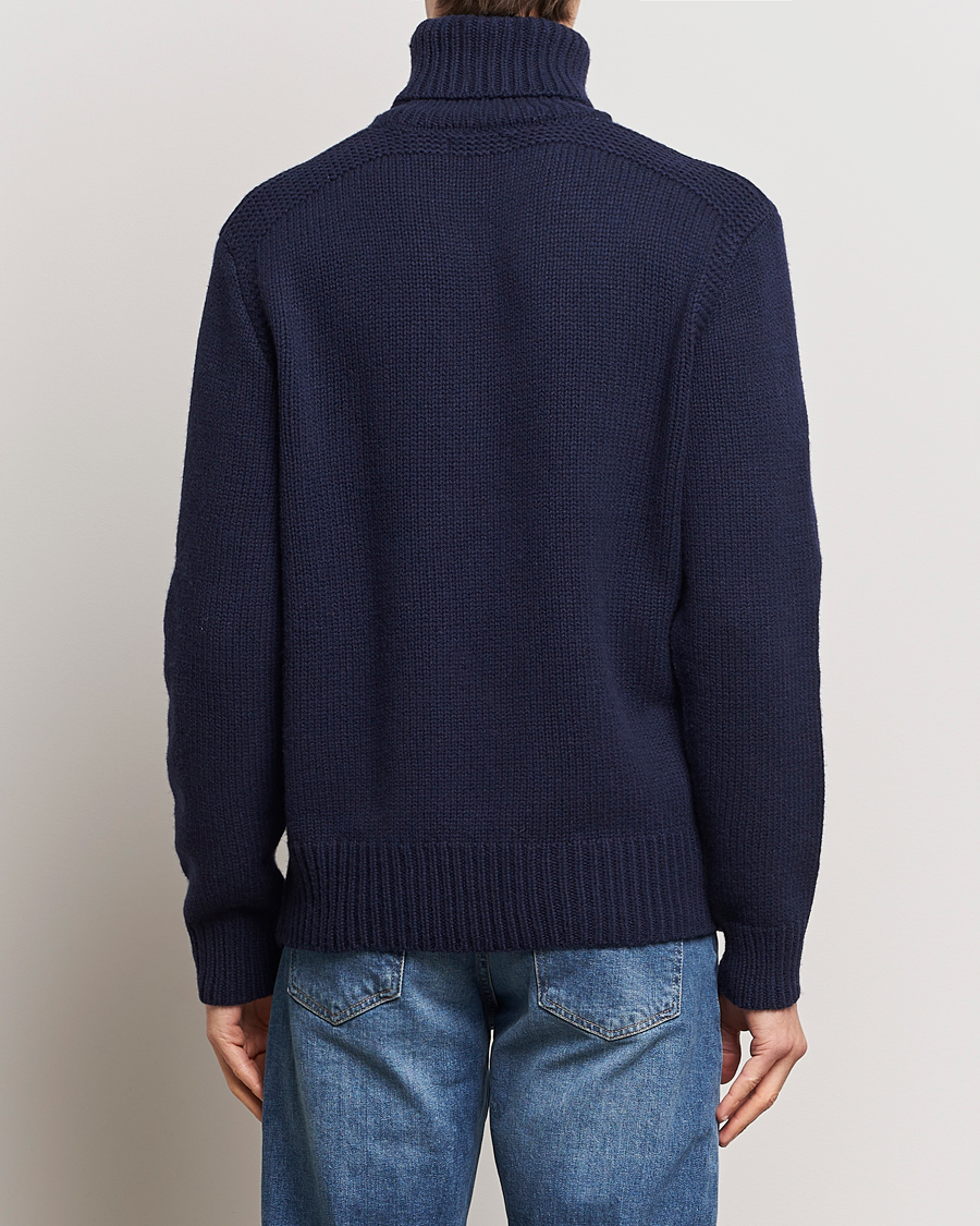 Herren | Pullover | Polo Ralph Lauren | Wool/Cashmere Knitted Rollneck Hunter Navy