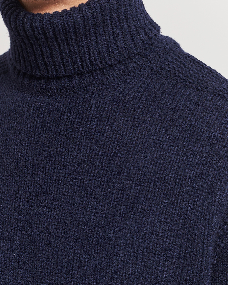 Herren | Pullover | Polo Ralph Lauren | Wool/Cashmere Knitted Rollneck Hunter Navy